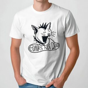 Cat punk’s not dead t shirt