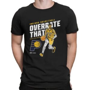 Tyrese Haliburton Indiana Pacers Basketball NBA Overrate That T Shirt