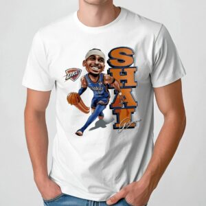 SGA Shai Gilgeous-Alexander Caricature Thunder The 2025 NBA Finals MVP T Shirt