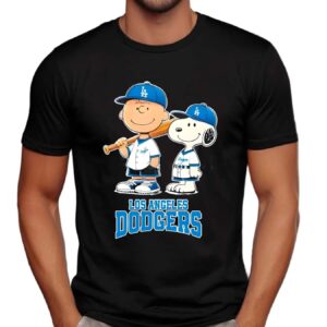 Snoopy Charlie Brown Dodgers Peanuts Style T Shirt
