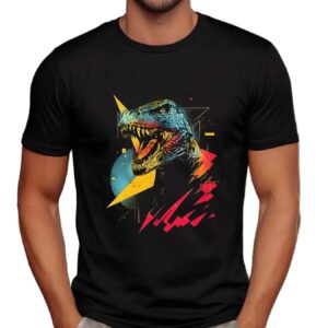 Synthwave Tyrannosaurus Rex Synthosaurus Rex t shirt