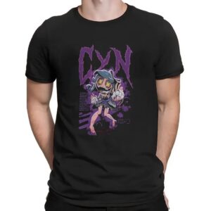 Murder Drones Cyn Pixelated Graphics T Shirt