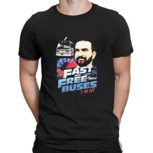 Fast And Free Buses I Love NY T Shirt