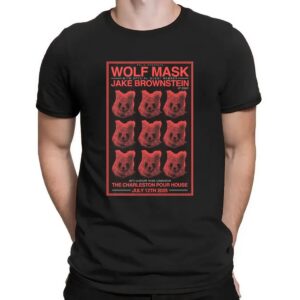 Wolf Mask Charleston Pour House Jake Brownstein Poster July 12 2025 Concert T Shirt