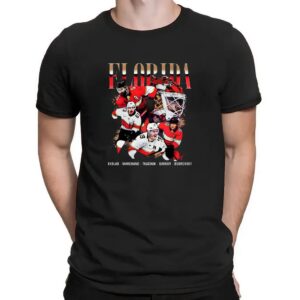 Florida Panthers Hockey Ekblad Marchand Tkachuk Barkov Bobrovsky Vintage T Shirt