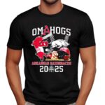 Arkansas Razorbacks Baseball OmaHogs 2025 Mascot T Shirt