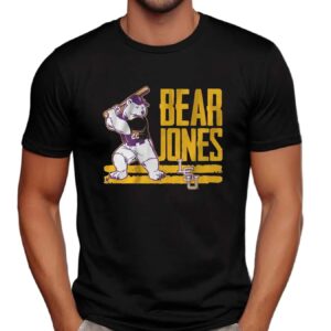 LSU Baseball Jared Jones Bear T Shirt