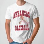 Parker Coil Arkansas Razorbacks Baseball Portrait T Shirt