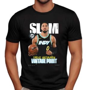 SLAM Cover Tyrese Haliburton NBA Playoff All-Star Vol 4 Vintage Point T Shirt