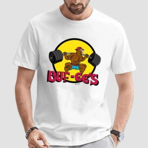 Buf-ee's Muscle Beaver Weightlifting Buc-ee's Parody T Shirt