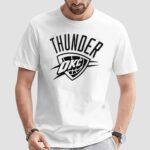 Oklahoma City Thunder Basketball Mono Logo Graphic T Shirt