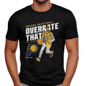 Tyrese Haliburton Indiana Pacers Basketball NBA Overrate That T Shirt