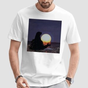 Kaiju Godzilla Sunset Ocean Silhouette T Shirt