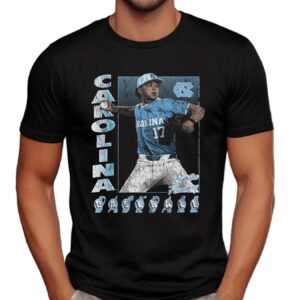 Carolina Baseball Boston Flannery 17 UNC Illustrated T Shirt