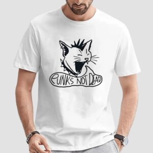 Cat punk’s not dead t shirt