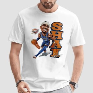 SGA Shai Gilgeous-Alexander Caricature Thunder The 2025 NBA Finals MVP T Shirt