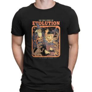 The True Story Of Evolution No Meteor Needed Wizard T Shirt