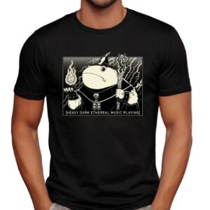 Wizard Frog Heavy Dark Ethereal Music Playing T Shirt