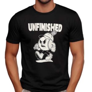 Unfinished Angry Baseball Mascot T Shirt