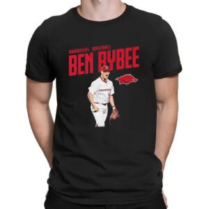 Ben Bybee Arkansas Razorbacks Baseball Portrait T Shirt