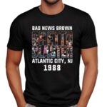 Bad News Brown Chetic Blaster Atlantic City NJ 1988 T Shirt
