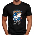 Hello Kitty Knicks Brunson and Towns Signature T Shirt