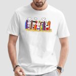Peanuts Beach Surfing Squad Charlie Brown and Snoopy Summer T Shirt