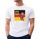 Asuka Langley German Flag Neon Genesis Evangelion T Shirt