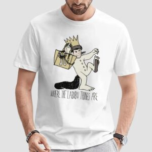 Where the Labubu Things Are Wild Things Book Parody T Shirt