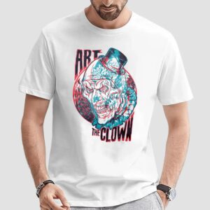 Terrifier 3 Art The Clown In 3D T Shirt