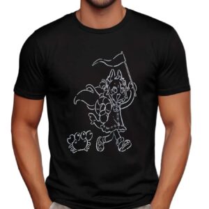 Sameko Saba Vtuber Flag and Crab T Shirt