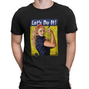Trish Stratus Let’s Do It Rosie The Riveter Parody Meme T Shirt