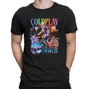 Coldplay Music of the Spheres Vintage Bootleg 2025 Cities Dates Concert T Shirt