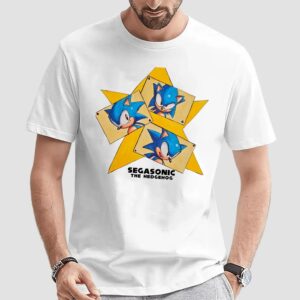 Segasonic The Hedgehog Star T Shirt