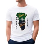 Green Bay Packers and Chicago Bears da bears stink map shirt