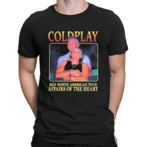 Coldplay 2025 North American Tour Affairs Of The Heart Awkward Moment T Shirt
