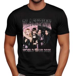 Black Pink World Tour 2025 Concert Jisoo Jennie Lisa Rose Blink Bootleg T Shirt