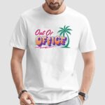 Out Of Office Tropical Palm Tree Summer Vibe T Shirt