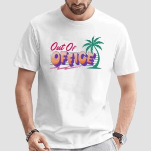 Out Of Office Tropical Palm Tree Summer Vibe T Shirt