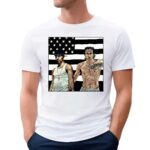 StankAntonia NBA Tattooed Men American Flag T Shirt
