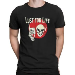 Nicholas Wearing Skull Lust For Life T Shirt