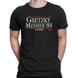 Gretzky Messier '88 4X Champs The Alumni T Shirt