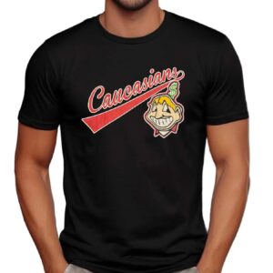 Bomani Jones Wears Caucasians Cleveland Indians Chief T Shirt