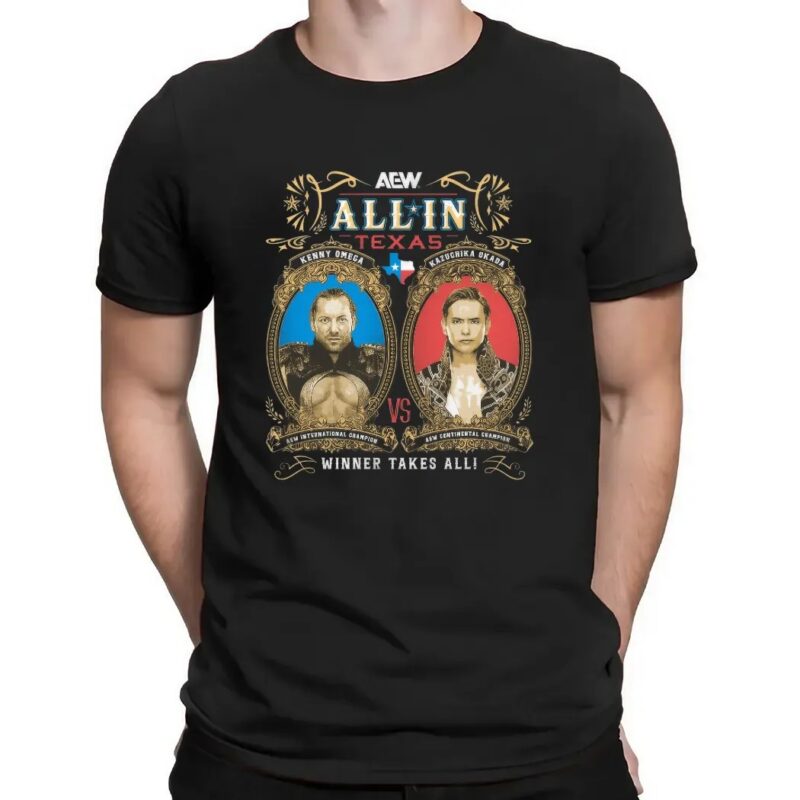 AEW All In Texas 2025 Matchup Kenny Omega Vs Kazuchika Okada Winner Take All T Shirt