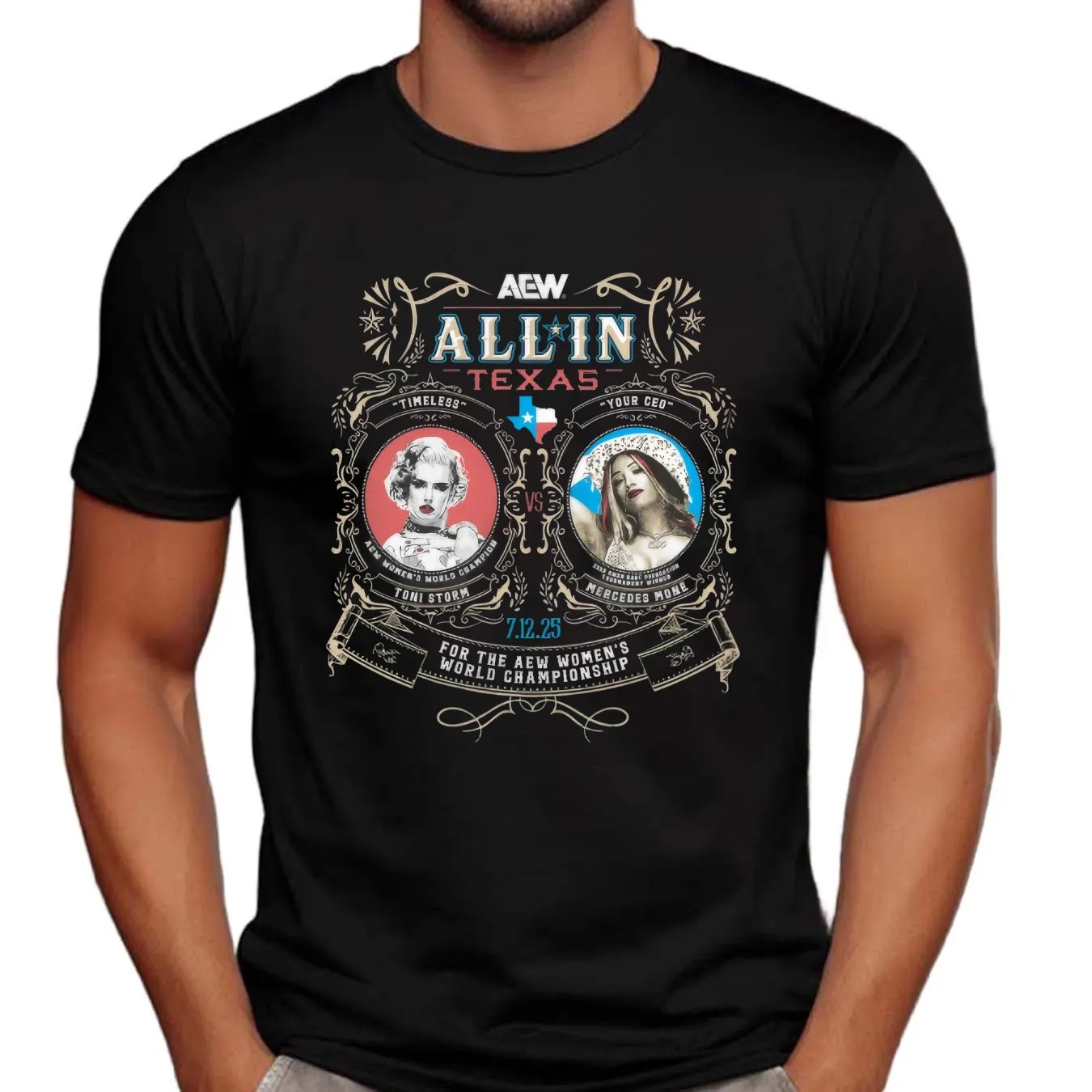 AEW All In Texas 2025 Matchup Toni Storm Vs Mercedes Moné Winner Take All T Shirt