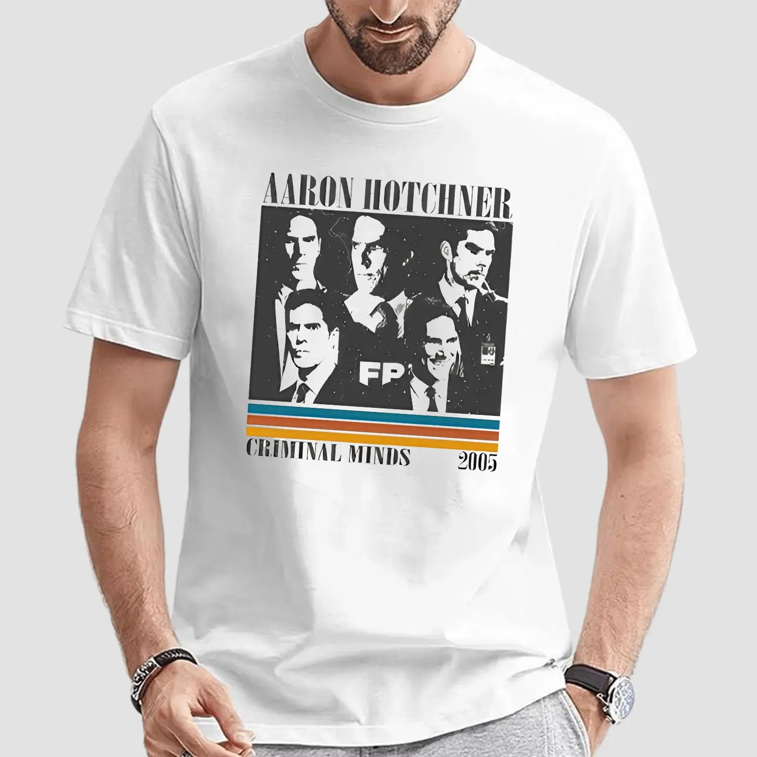 Aaron Hotch Criminal Minds FBI Cast Vintage TV Show T Shirt