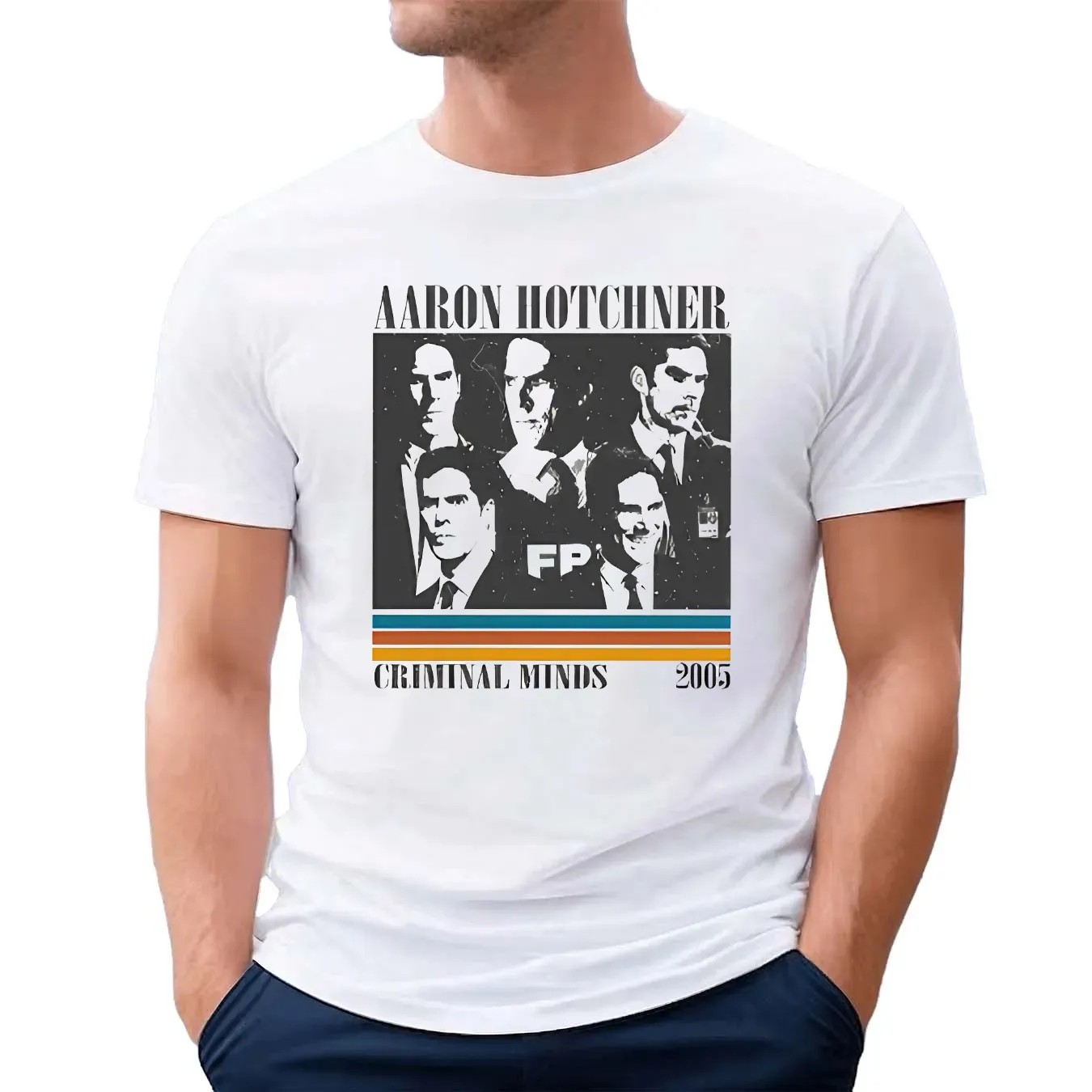 Aaron Hotch Criminal Minds FBI Cast Vintage TV Show T Shirt