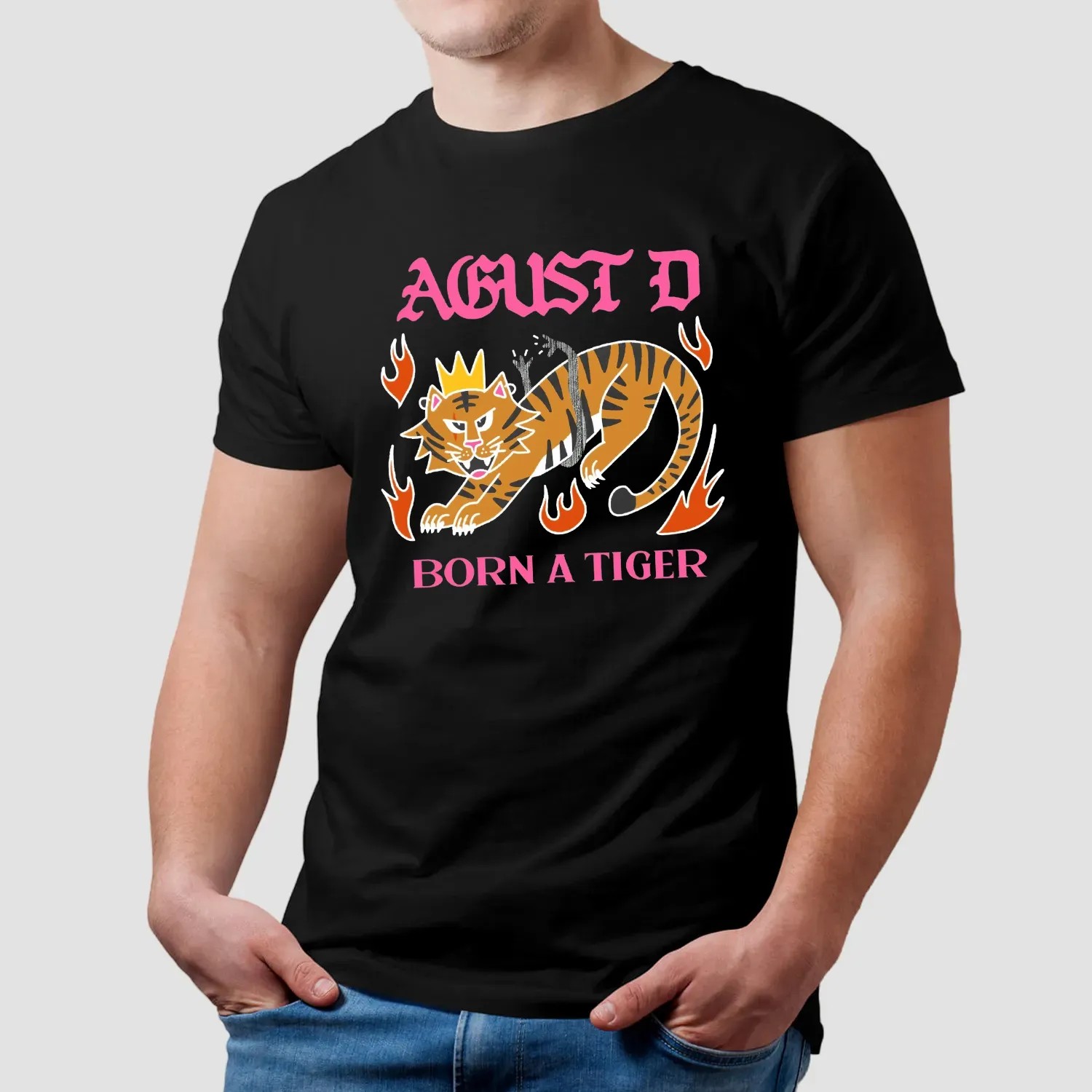 Agust D Born A Tiger Tour I'm A King I'm A Boss T Shirt