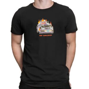 Huf Worldwide Police Cop Car On Fire T Shirt