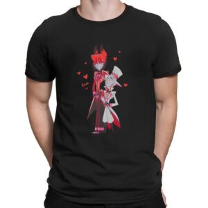 Lucifer Morningstar Alastor Hazbin Hotel Couple T Shirt